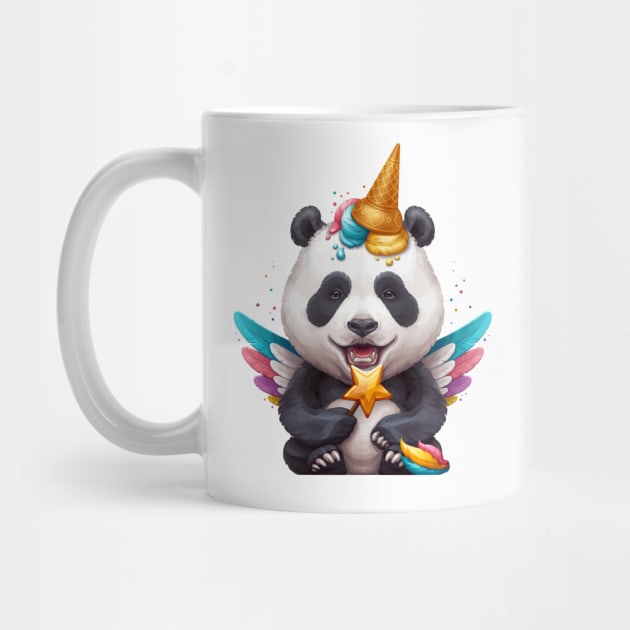 Panda Unicorn by stonemask